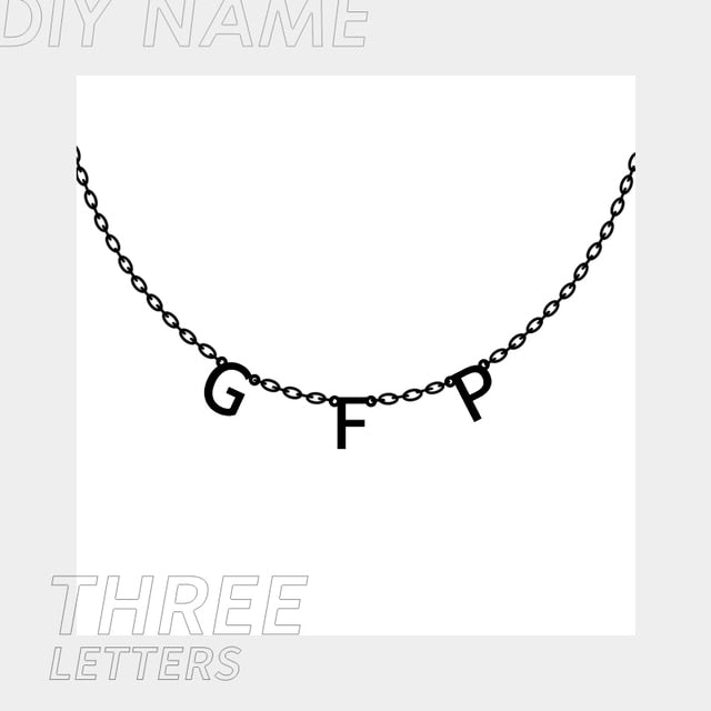 Tiny Initial Letter Name Necklaces