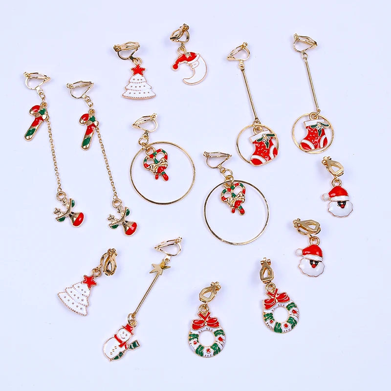 Holidays Clip on Earrings