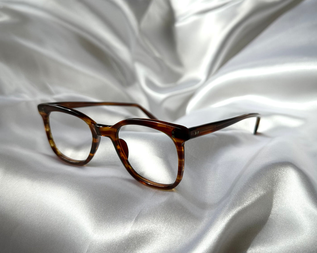 VINTAGE  Original 1960s NHHC LIGHT BROWN EYEGLASSES FRAME ENGLAND