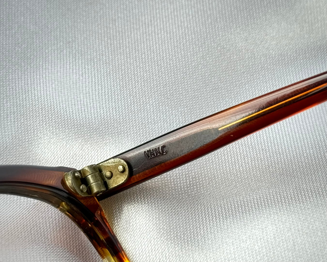 VINTAGE  Original 1960s NHHC LIGHT BROWN EYEGLASSES FRAME ENGLAND