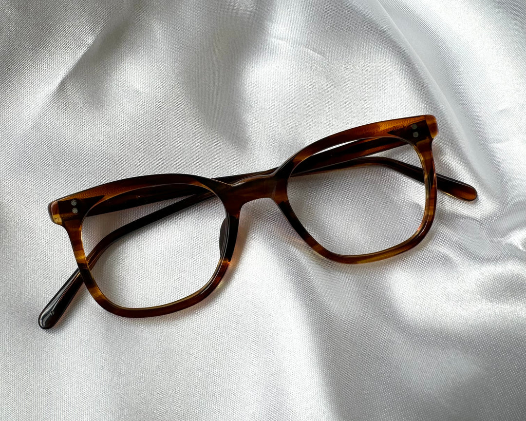 VINTAGE  Original 1960s NHHC LIGHT BROWN EYEGLASSES FRAME ENGLAND