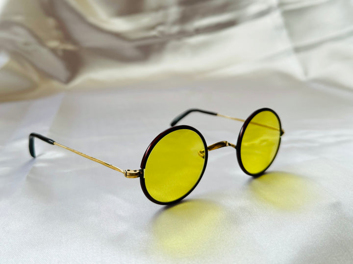 1940s-1960s VINTAGE ALGHA ROUND SUNGLASSES FRAME ENGLAND