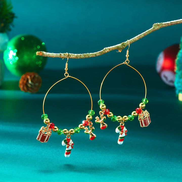 Santa Claus Holidays Clip on Earrings