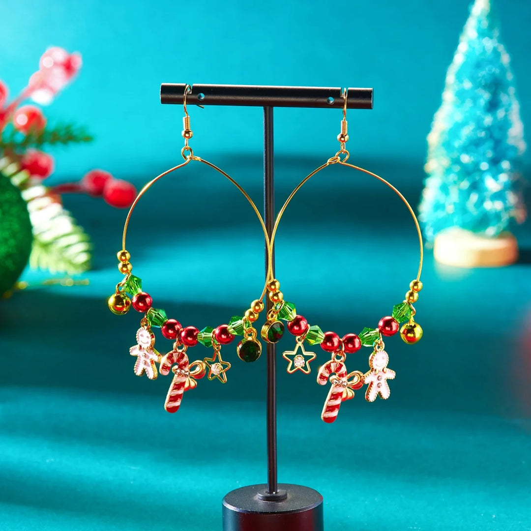 Santa Claus Holidays Clip on Earrings