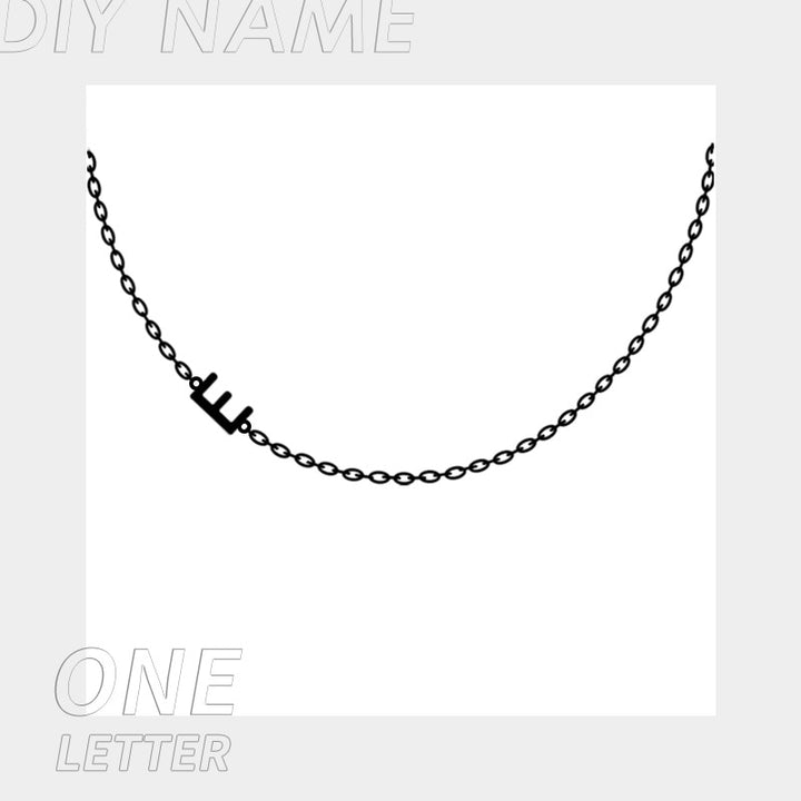 Tiny Initial Letter Name Necklaces