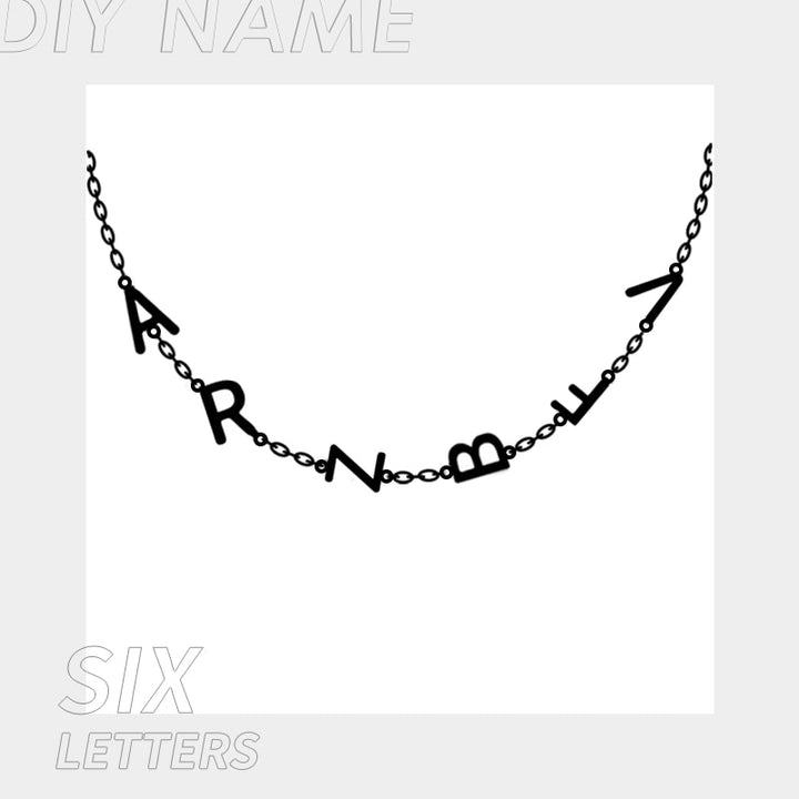 Tiny Initial Letter Name Necklaces