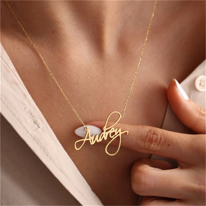 Multiple Customised Handwritten Name Necklace