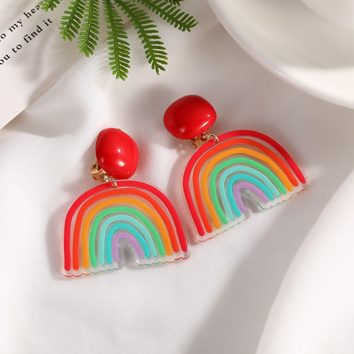 Colourful Clip on Earrings