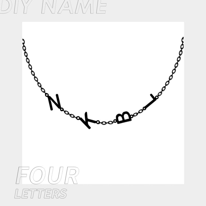 Tiny Initial Letter Name Necklaces