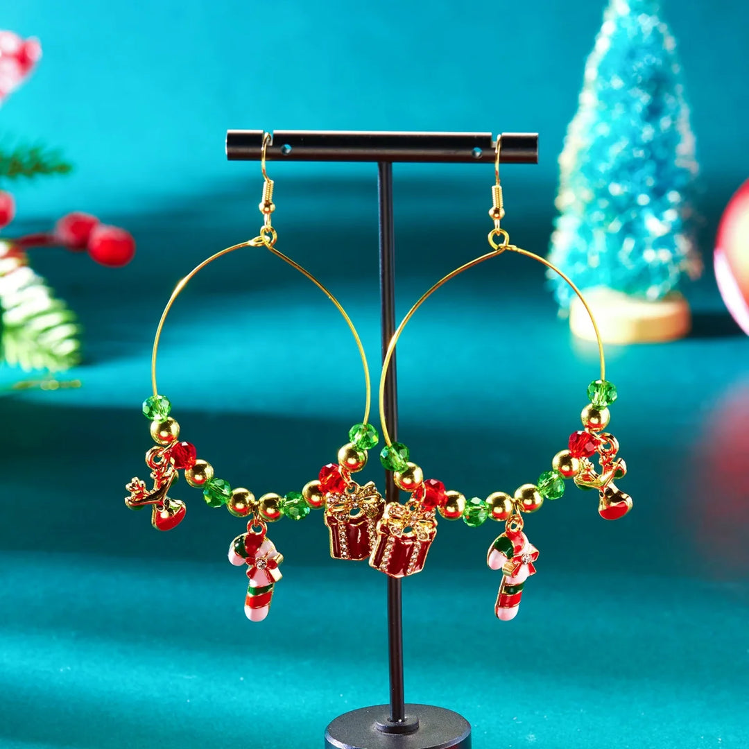 Santa Claus Holidays Clip on Earrings