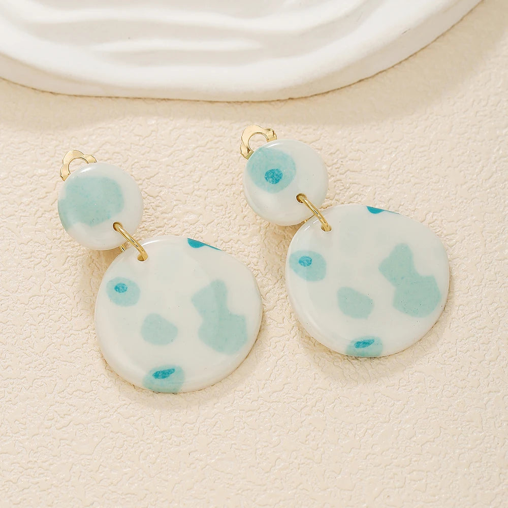 Handmade Polymer Clay Clip on Earrings