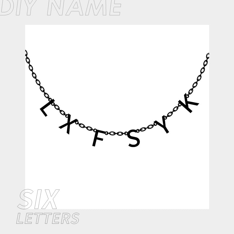 Tiny Initial Letter Name Necklaces