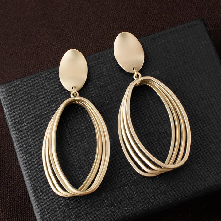 Gold Clip on Earrings