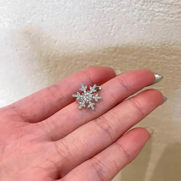 Zirconia Snowflake Ear Cuff (1P)