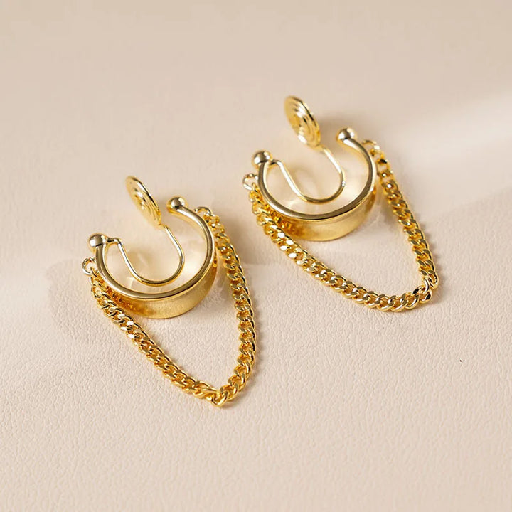 Hoop Brass Coil Earrings