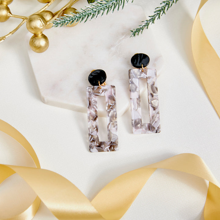 Resin Holidays Clip On Earrings