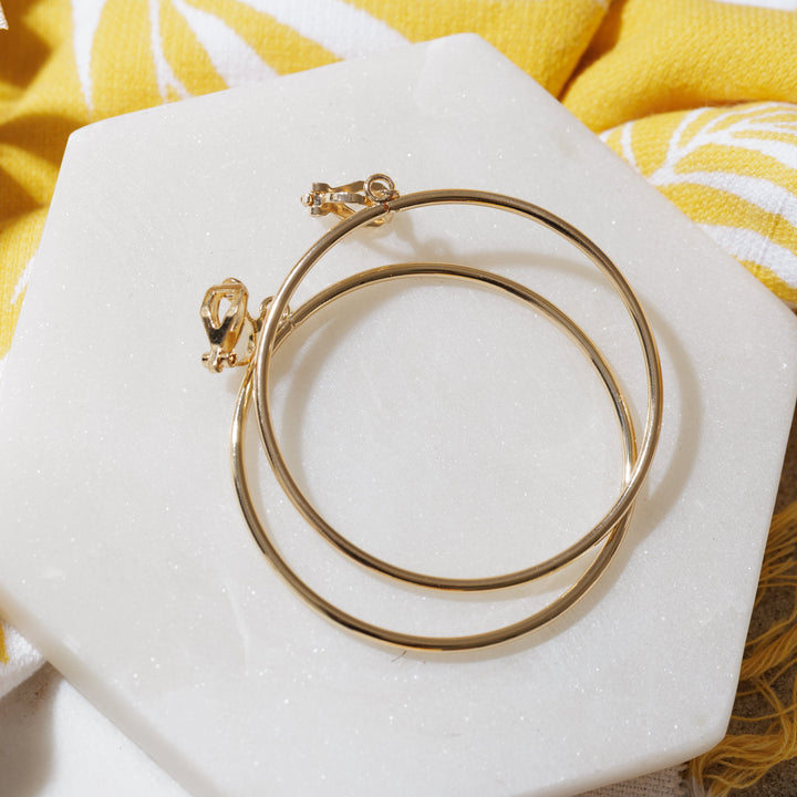Classic Hoop Clip on Earrings