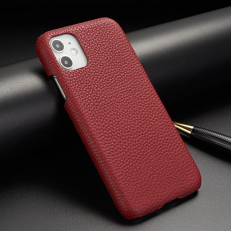 Genuine Leather iPhone Case for iPhone 14