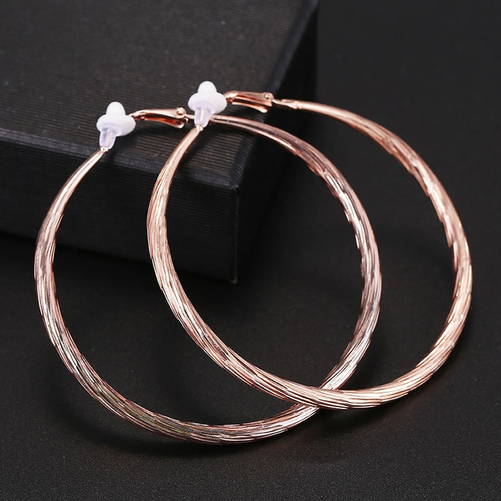 Large Hoop Clip on Earrings