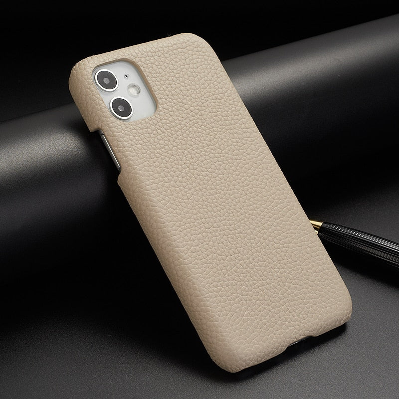 Genuine Leather iPhone Case for iPhone 14