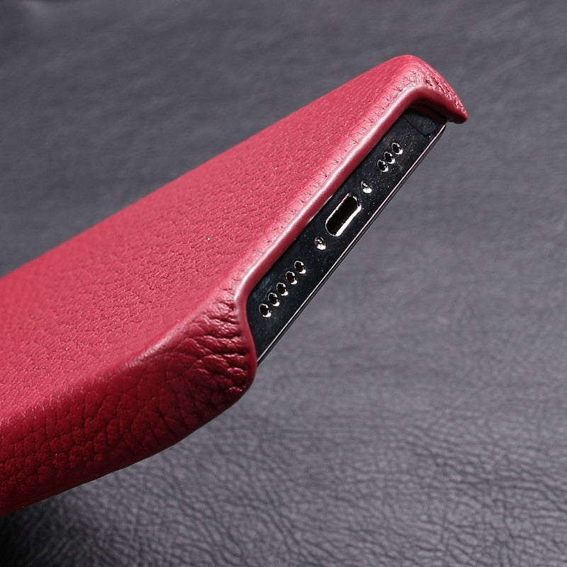 Genuine Leather iPhone Case for iPhone 14