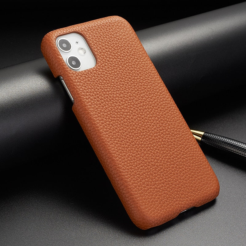 Genuine Leather iPhone Case for iPhone 14