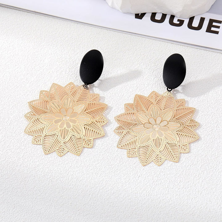 Vintage Flower Clip on Earrings