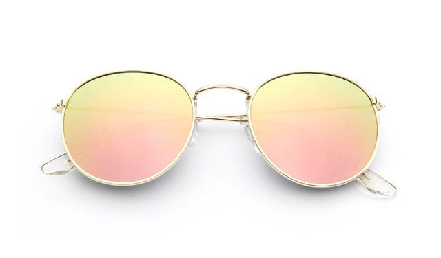 Classic Round Sunglasses - Gold / Pink