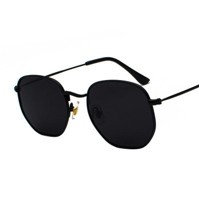 Hexagon Sunglasses - Black / Gray