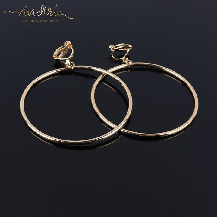 Classic Hoop Clip on Earrings